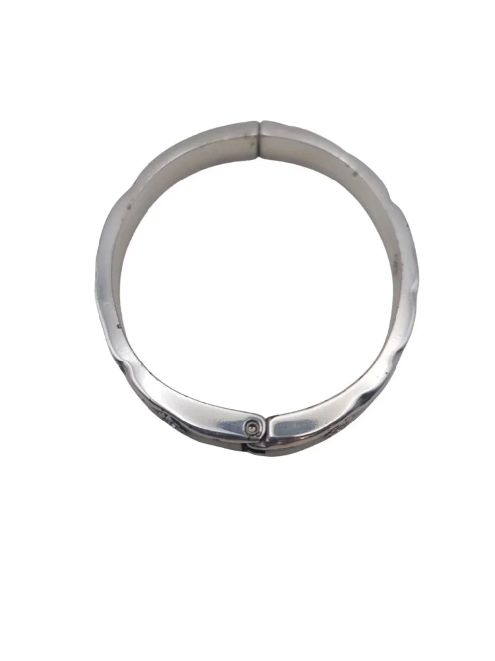 Brighton Hinged Bangle Bracelet Silver Plated Roosevelt The Future Belongs Quote